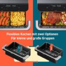 Heißluftfritteuse 2 Kammern Airfryer, 8-in-1 Dual Blaze TwinFry XXL 10L