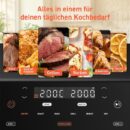 Heißluftfritteuse 2 Kammern Airfryer, 8-in-1 Dual Blaze TwinFry XXL 10L